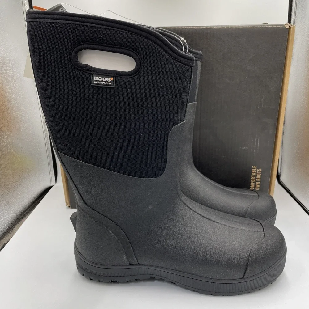 BOGS Mens Classic Ultra High Insulated Waterproof Size 13‎ Boots Black New